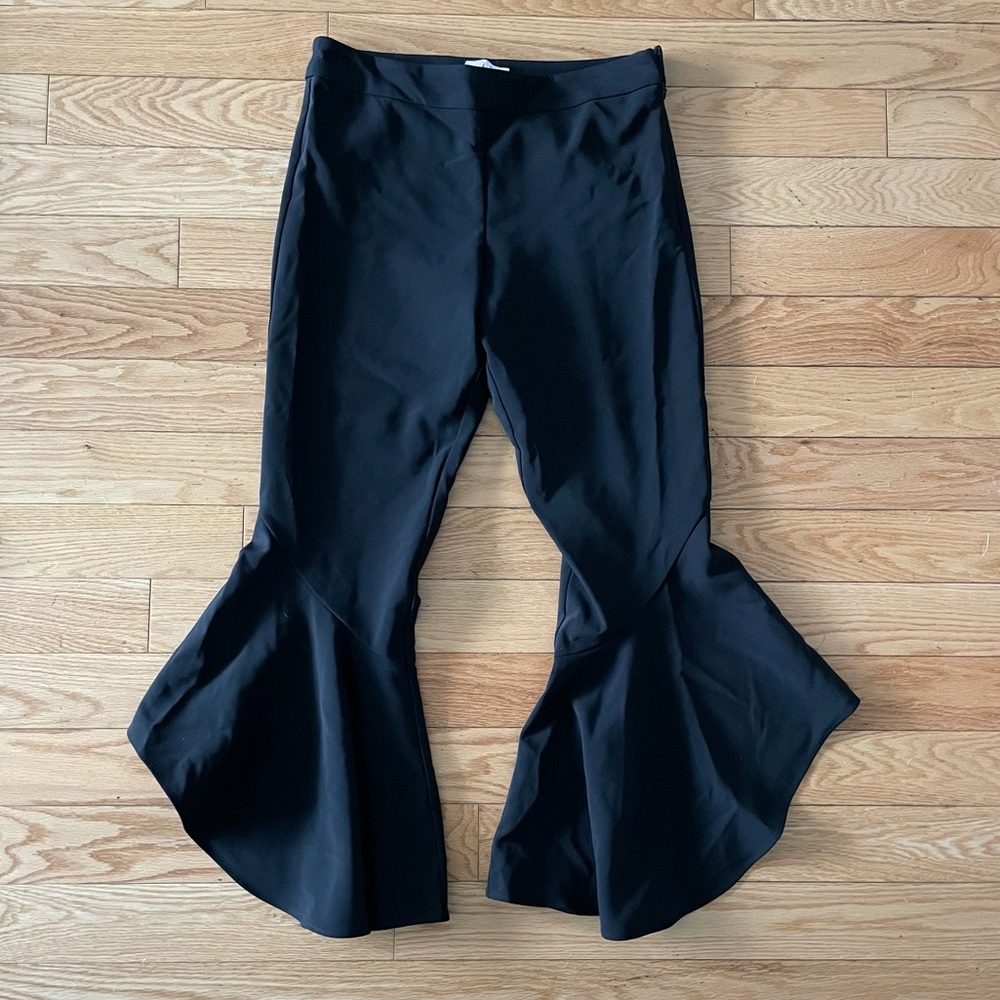 Parker cropped flared stretchy dress pants